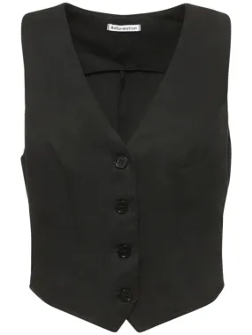 Reformation   Devin twill vest 