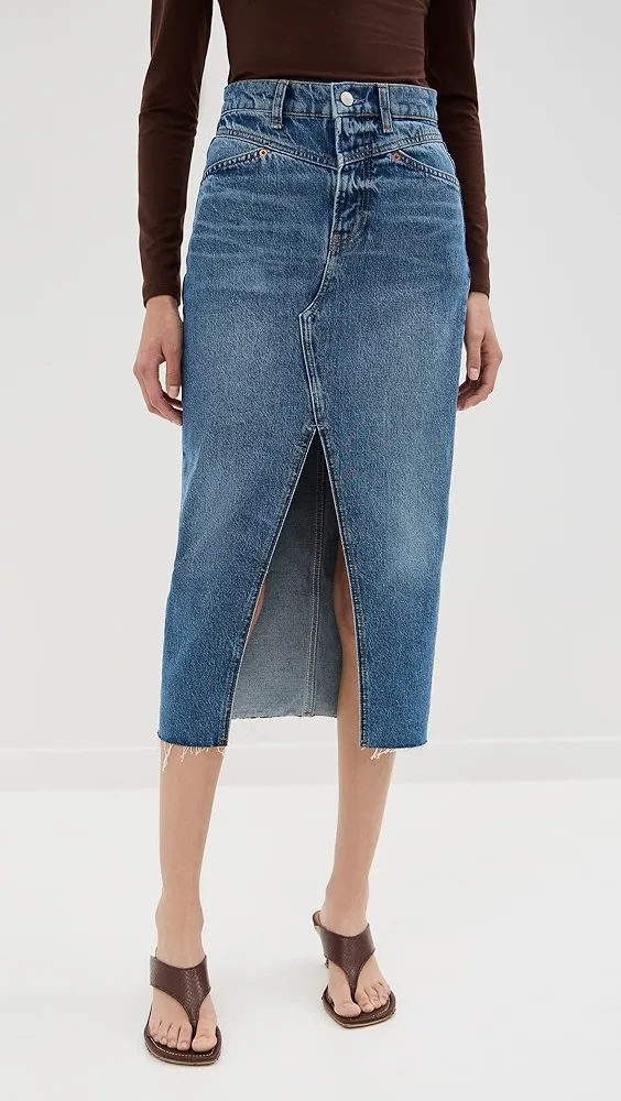 Reformation   Jagger Denim Skirt 