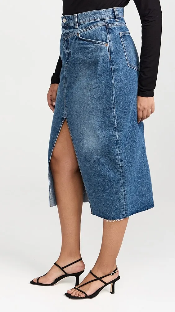 Reformation   Jagger Denim Skirt 