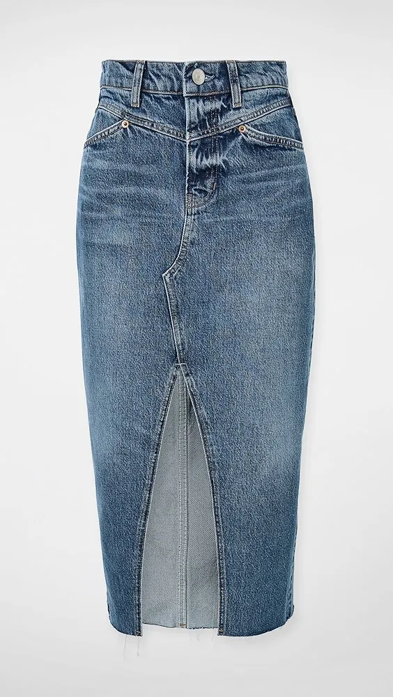 Reformation   Jagger Denim Skirt 