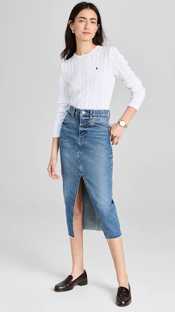 Reformation   Jagger Denim Skirt 