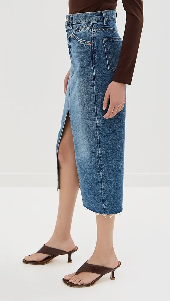 Reformation   Jagger Denim Skirt 