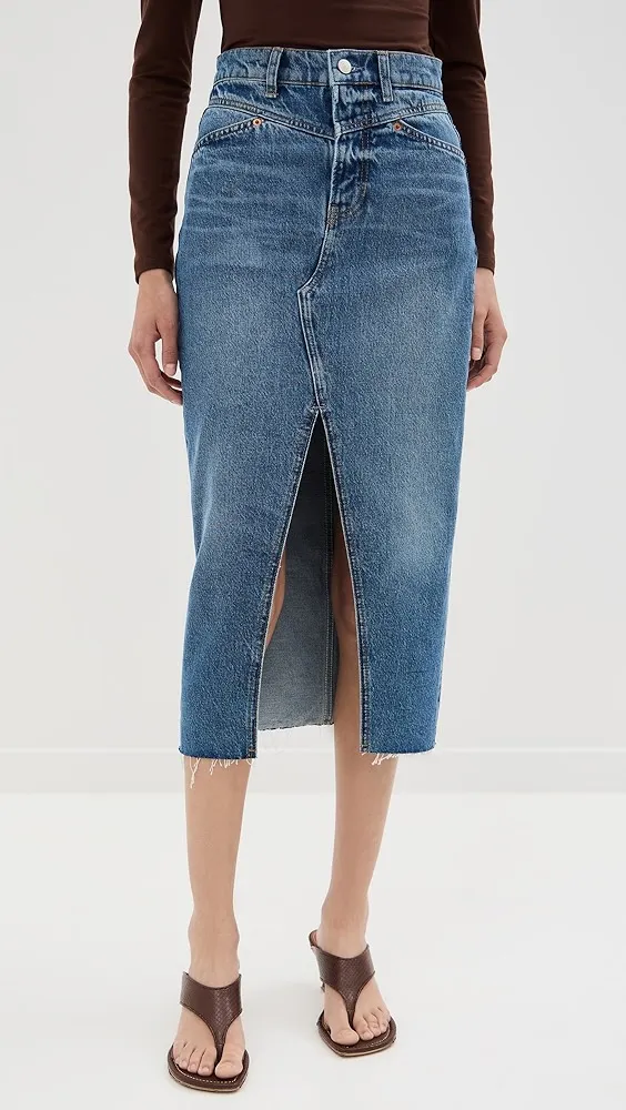 Reformation   Jagger Denim Skirt 