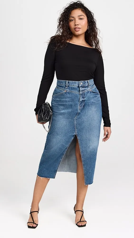 Reformation   Jagger Denim Skirt 