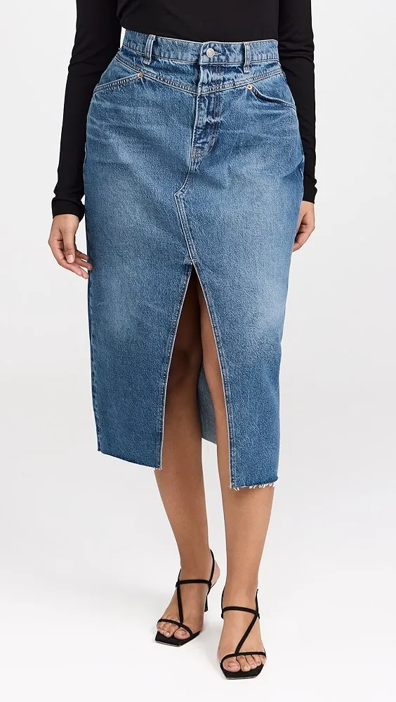 Reformation   Jagger Denim Skirt 