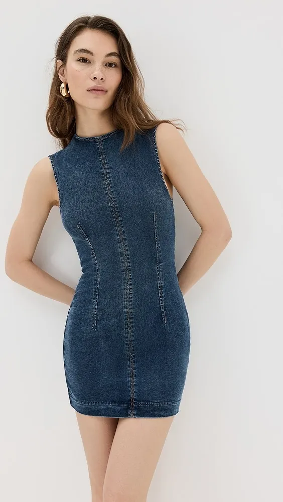 Reformation   Kendi Denim Mini Dress 