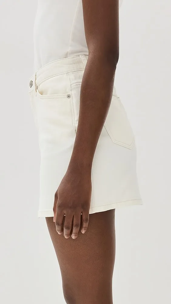 Reformation   Lydia High Rise Denim Miniskirt 