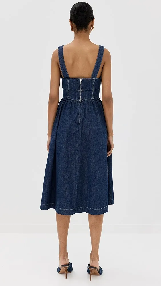 Reformation   Tagliatelle Denim Dress 