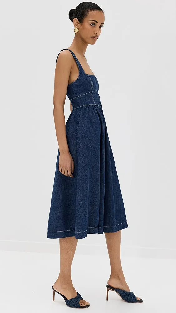 Reformation   Tagliatelle Denim Dress 