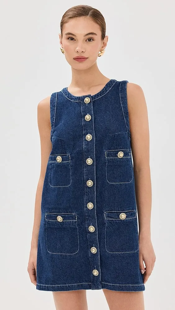 Reformation   Tropez Denim Mini Dress 