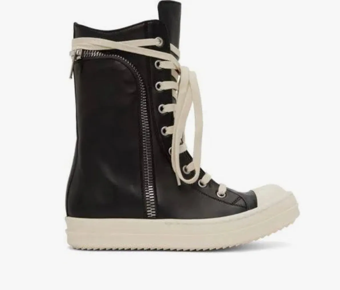 Rick Owens High Pocket Sneakers ‘BLACK’