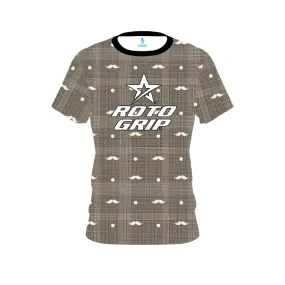 Roto Grip Brown Plaid Mustache CoolWick Bowling Jersey