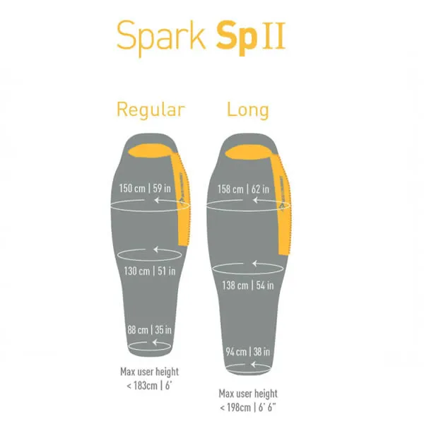 Sea to Summit Spark II SP2 -2°C Ultra Light Down Sleeping Bag - Long