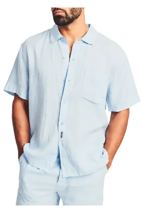 SER.O.YA - Jonah Linen Button Down - Light Blue