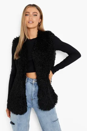 Shaggy Faux Fur Vest