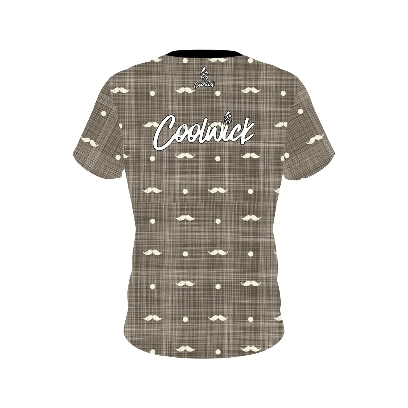 Signature Brown Plaid Mustache CoolWick Bowling Jersey