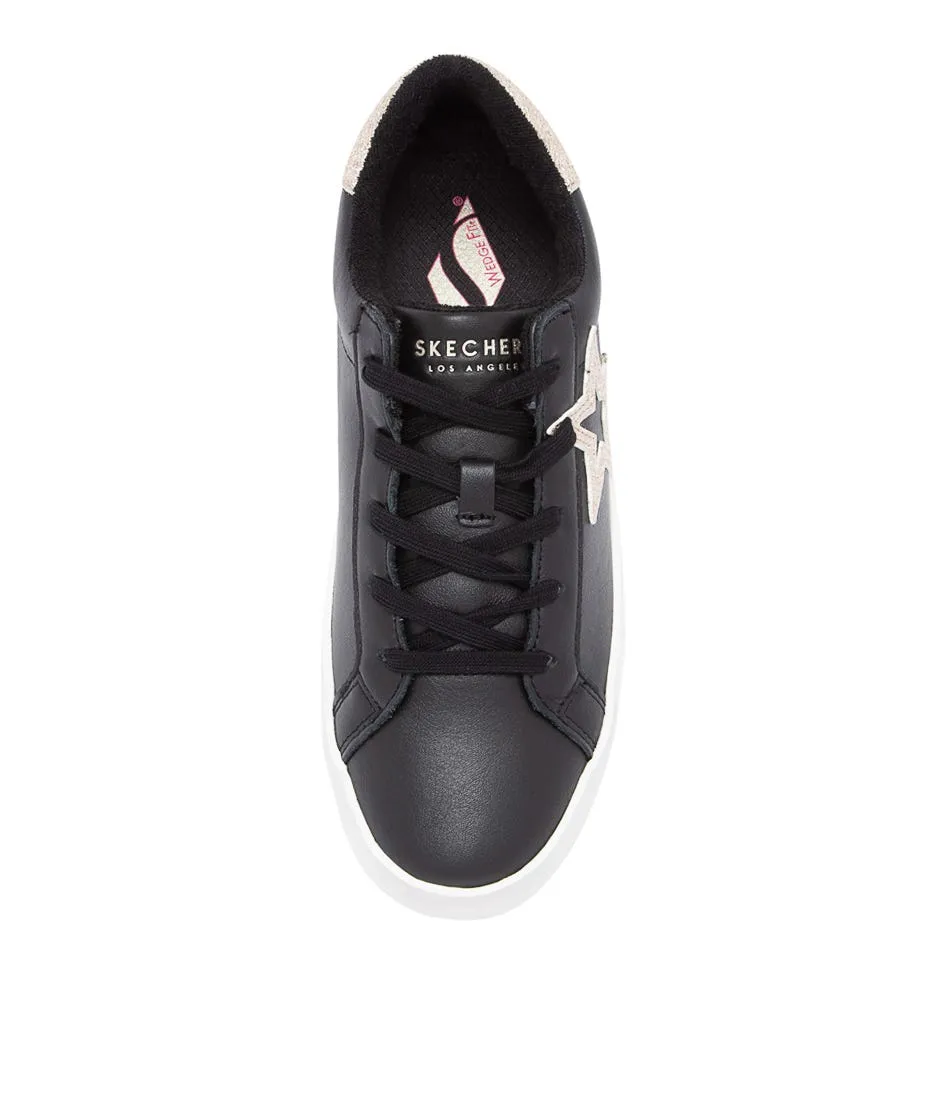 SKECHERS Diamond Starz Black Gold Smooth Sneakers