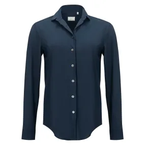 Skin-Like Relaxed Button Down - Navy