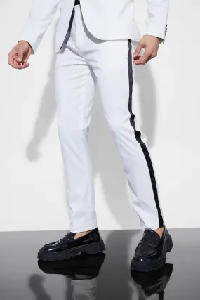 Skinny Tuxedo Suit Pants