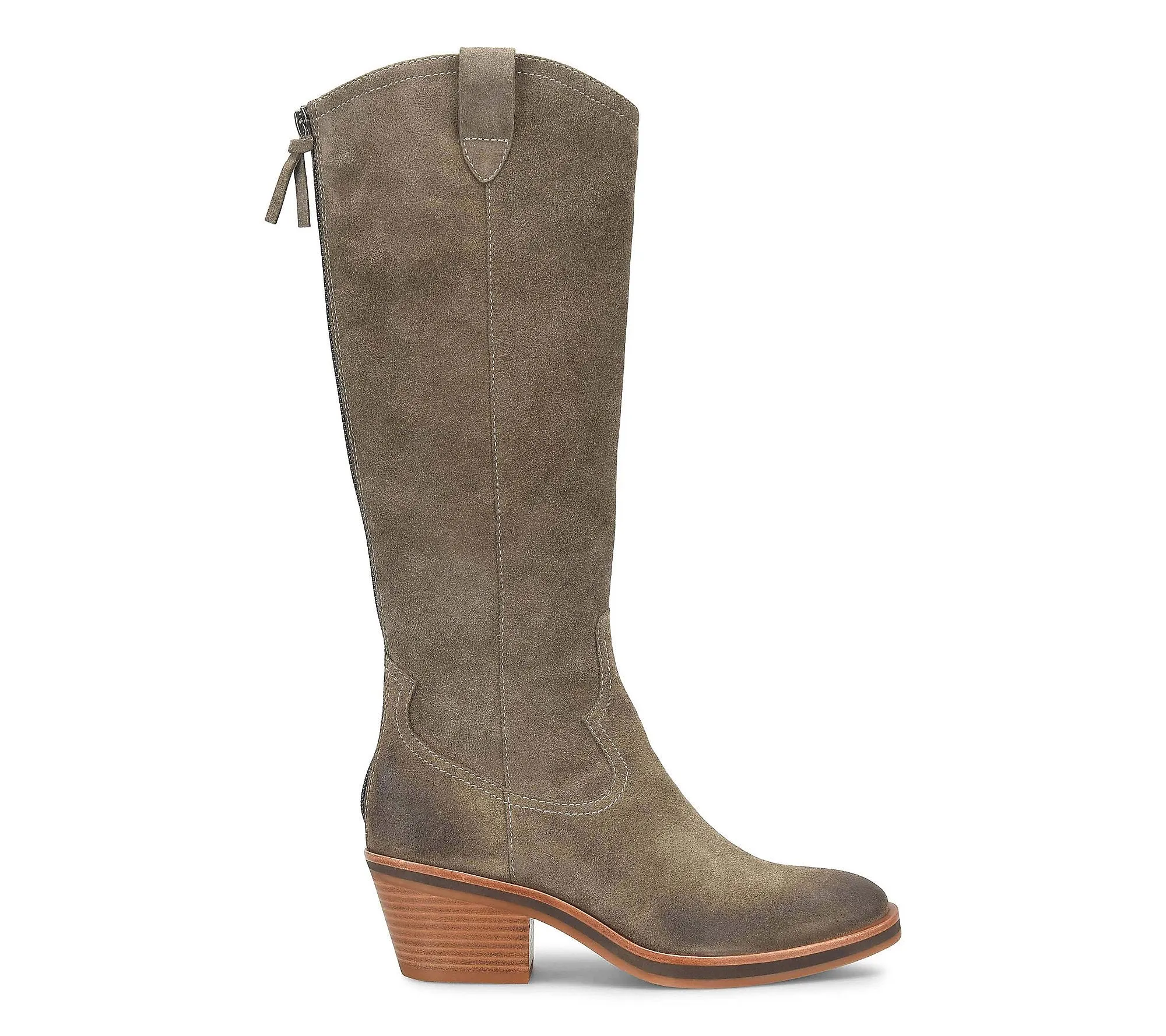 Sofft Shelby Suede Knee High Boot - Dark Taupe