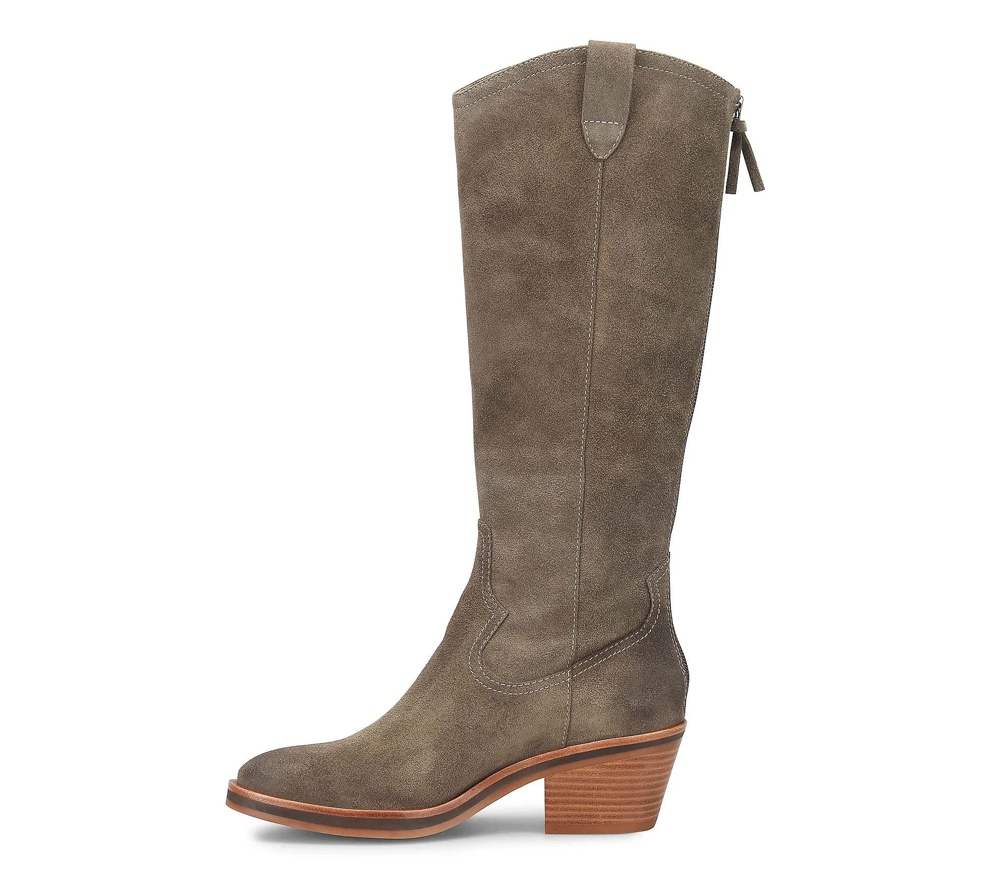 Sofft Shelby Suede Knee High Boot - Dark Taupe