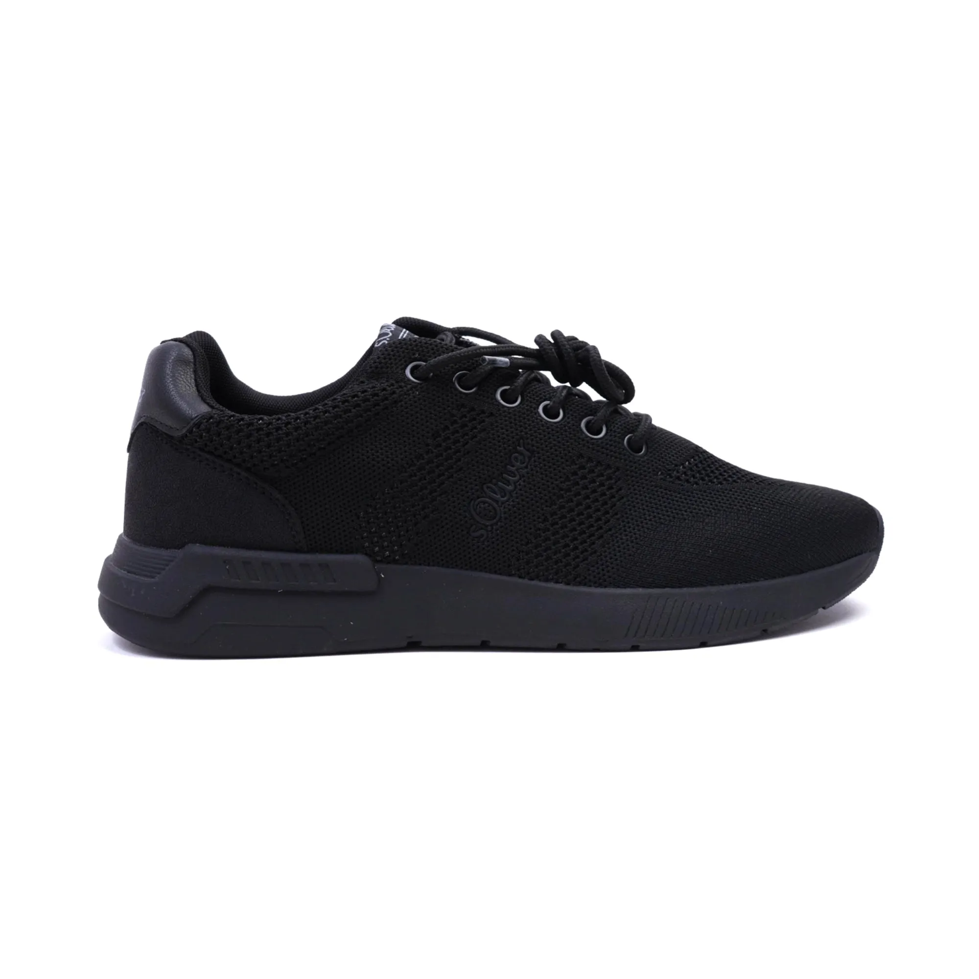 S.Oliver Breathable Men's Knit Sneakers Black