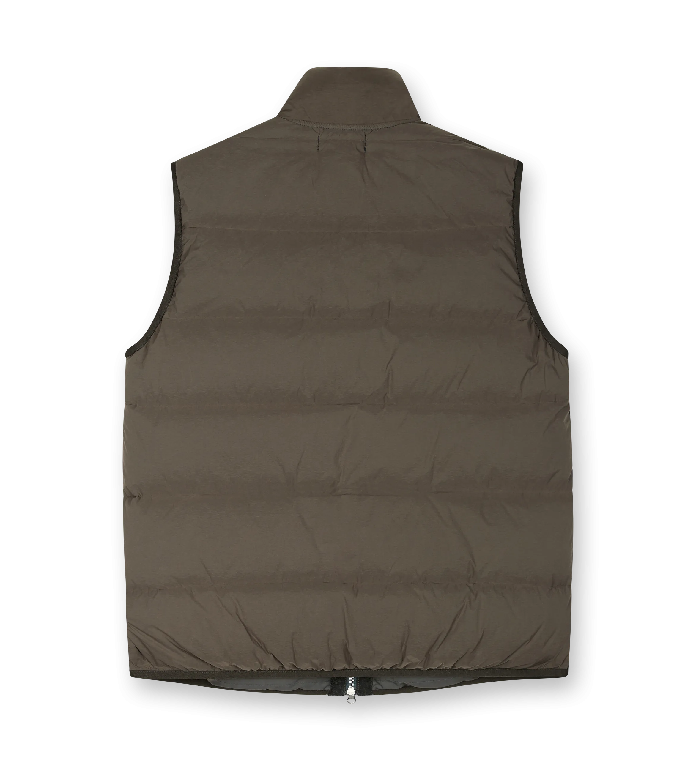 Stone Island    Logo-Appliquéd Webbing-Trimmed Quilted Shell Down Gilet