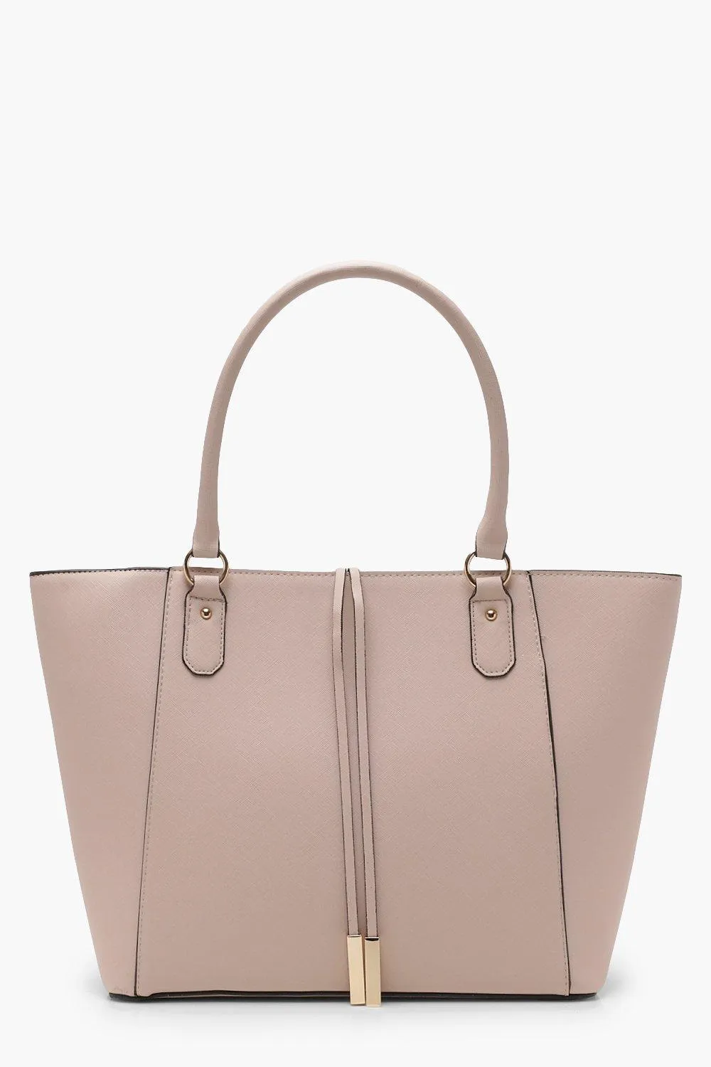 Structured Cross Hatch Tote Bag