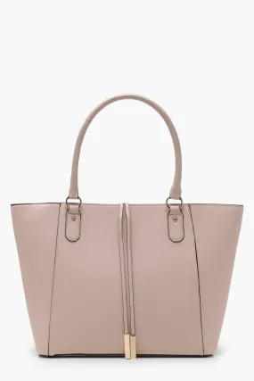 Structured Cross Hatch Tote Bag