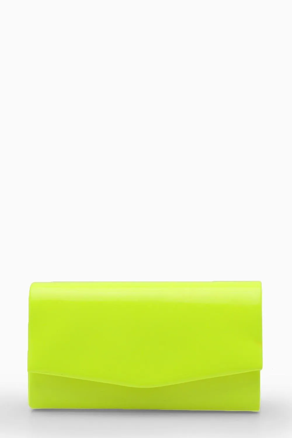 Structured Neon Clutch Bag & Chain