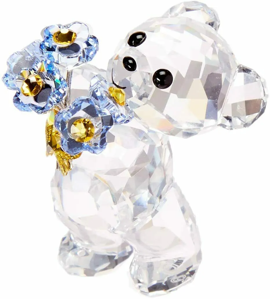 Swarovski Crystal Figurine KRIS BEAR - FORGET-ME-NOT -5427993