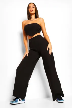 Tailored Wide Leg Pants