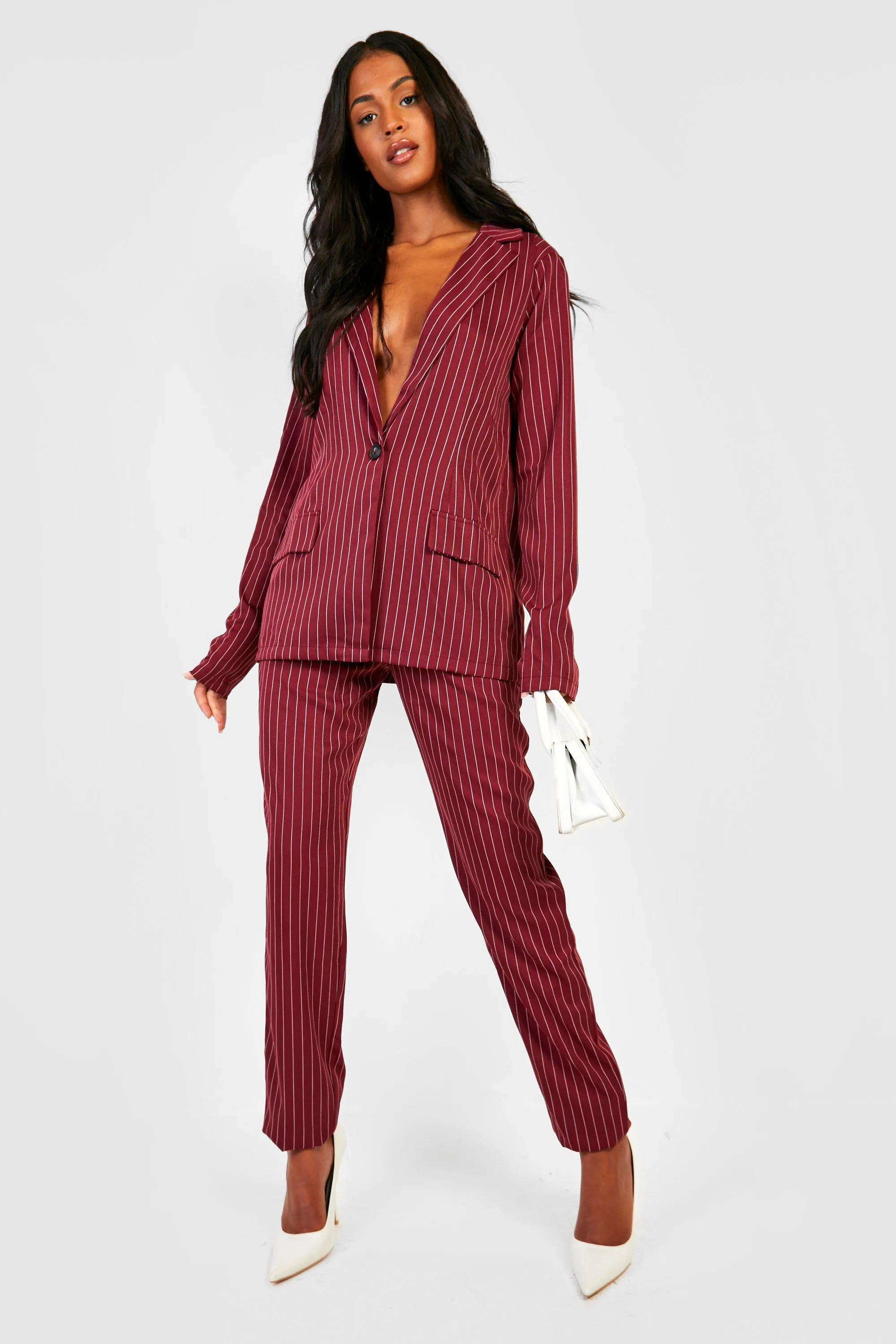 Tall Pinstripe Dress Pants