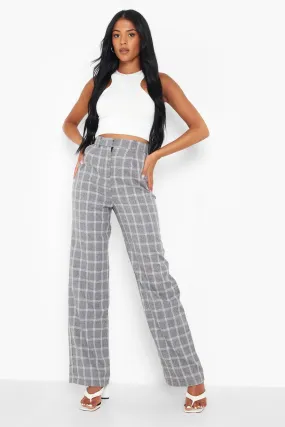 Tall Wide Leg Flannel Pants