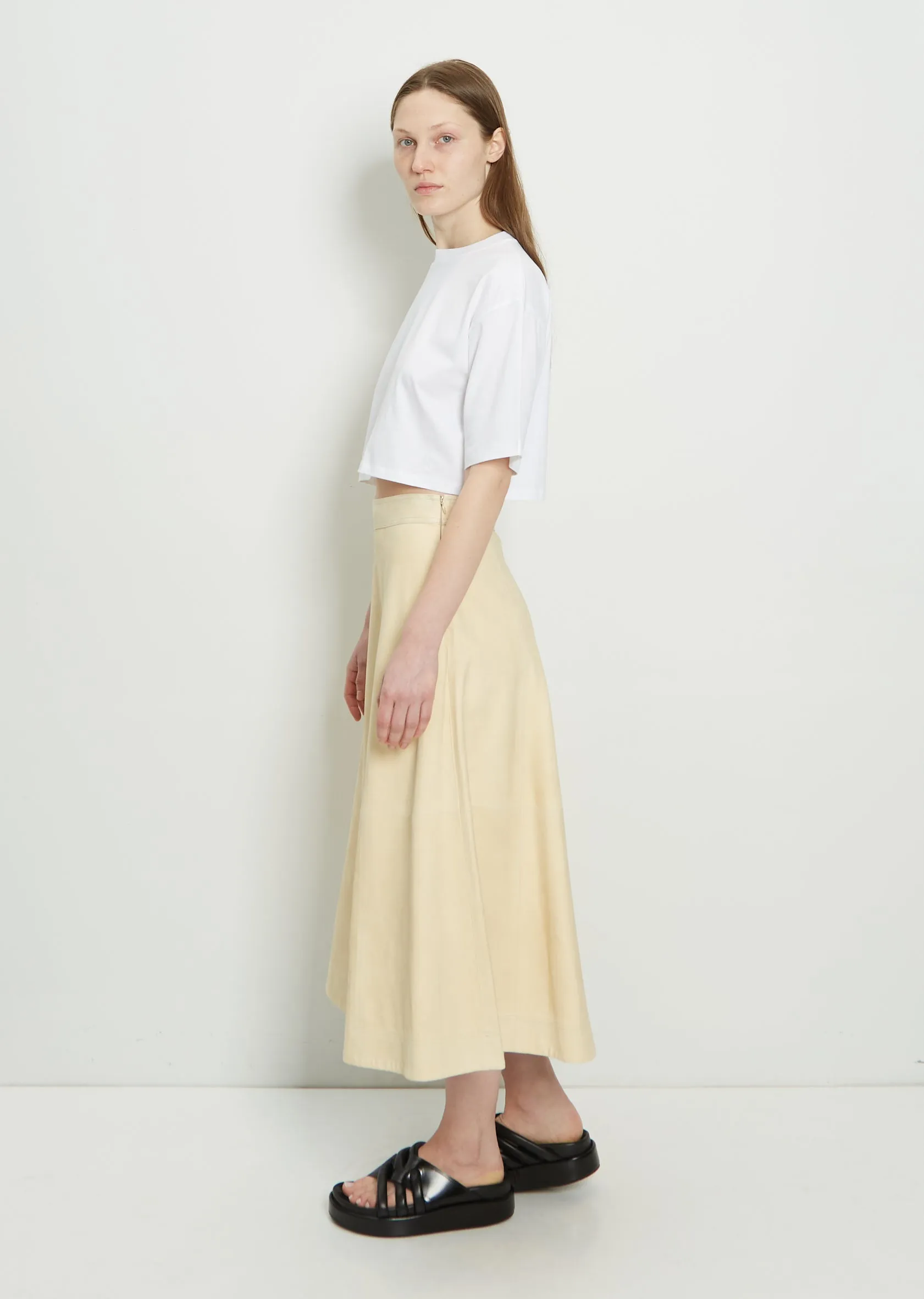 Thea Suede Long Skirt