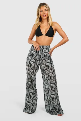 Tropical Chiffon Beach Pants