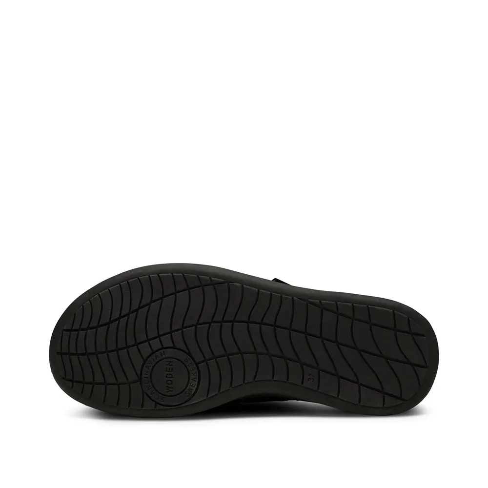 Vega Black Suede Clog