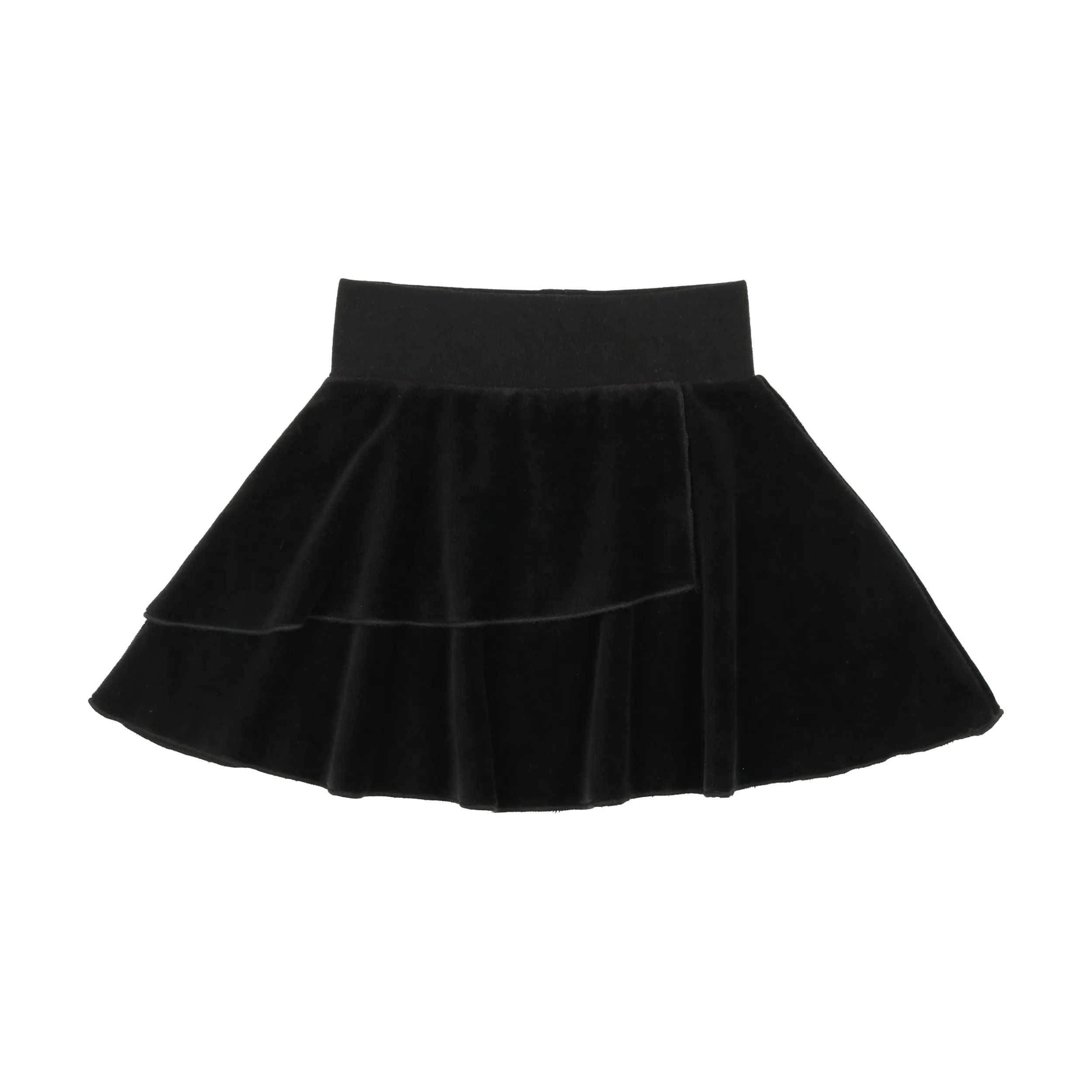 Velour Layered Skirt