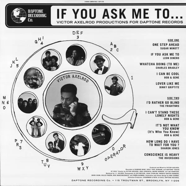 Victor Axelrod ~ If You Ask Me To... (Victor Axelrod Productions For Daptone Records)