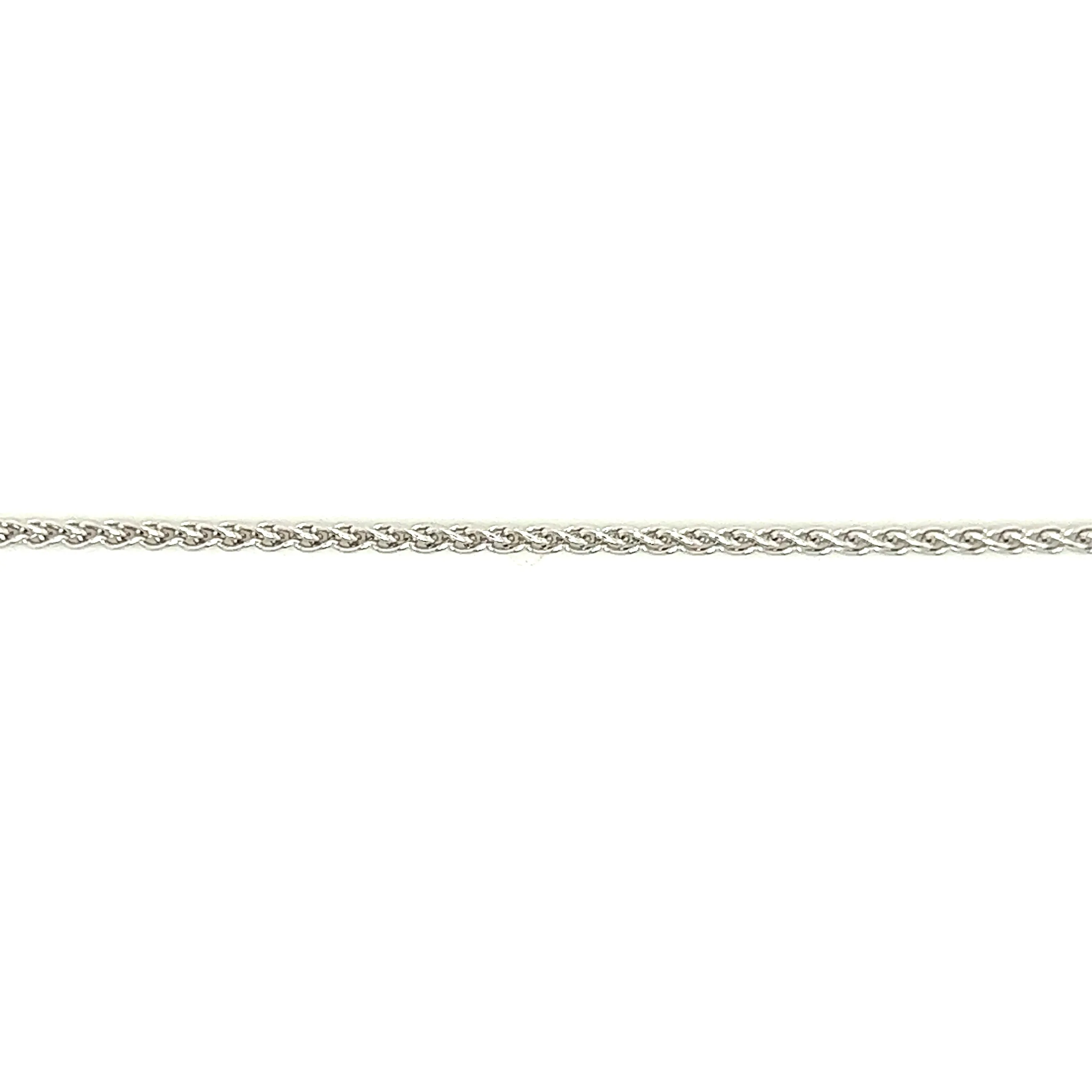 Wheat Chain 1.65mm in 14K White Gold