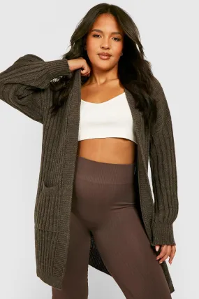 Wide Rib Chunky Cardigan