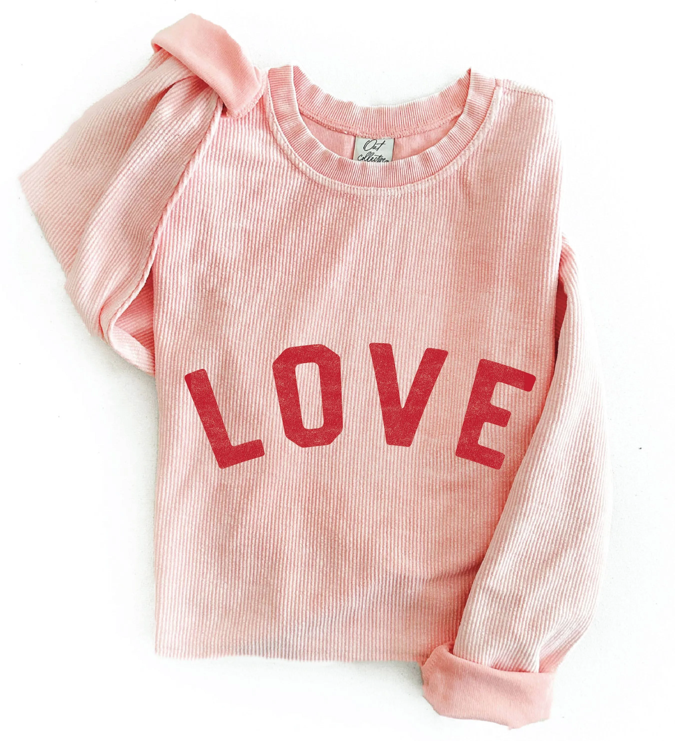 Women's LOVE Thermal Vintage Pullover, URBAN PINK