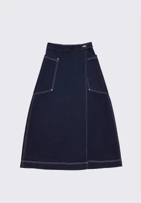 Wrap Skirt - Indigo