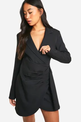 Wrap Tailored Blazer Dress